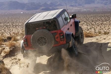 The Ford Bronco Raptor, rear